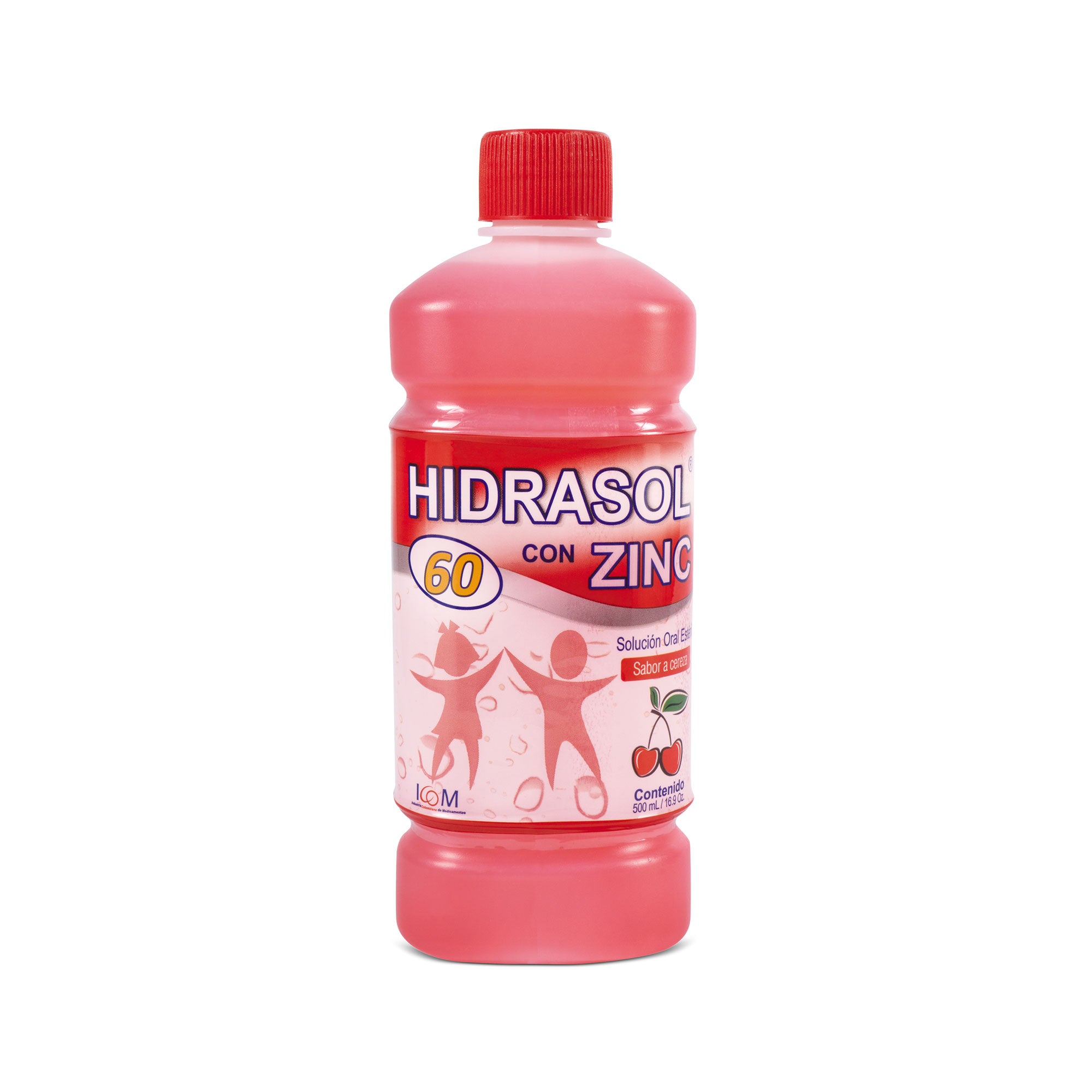 Hidrasol 60 Suero con Zinc 500 mL cereza