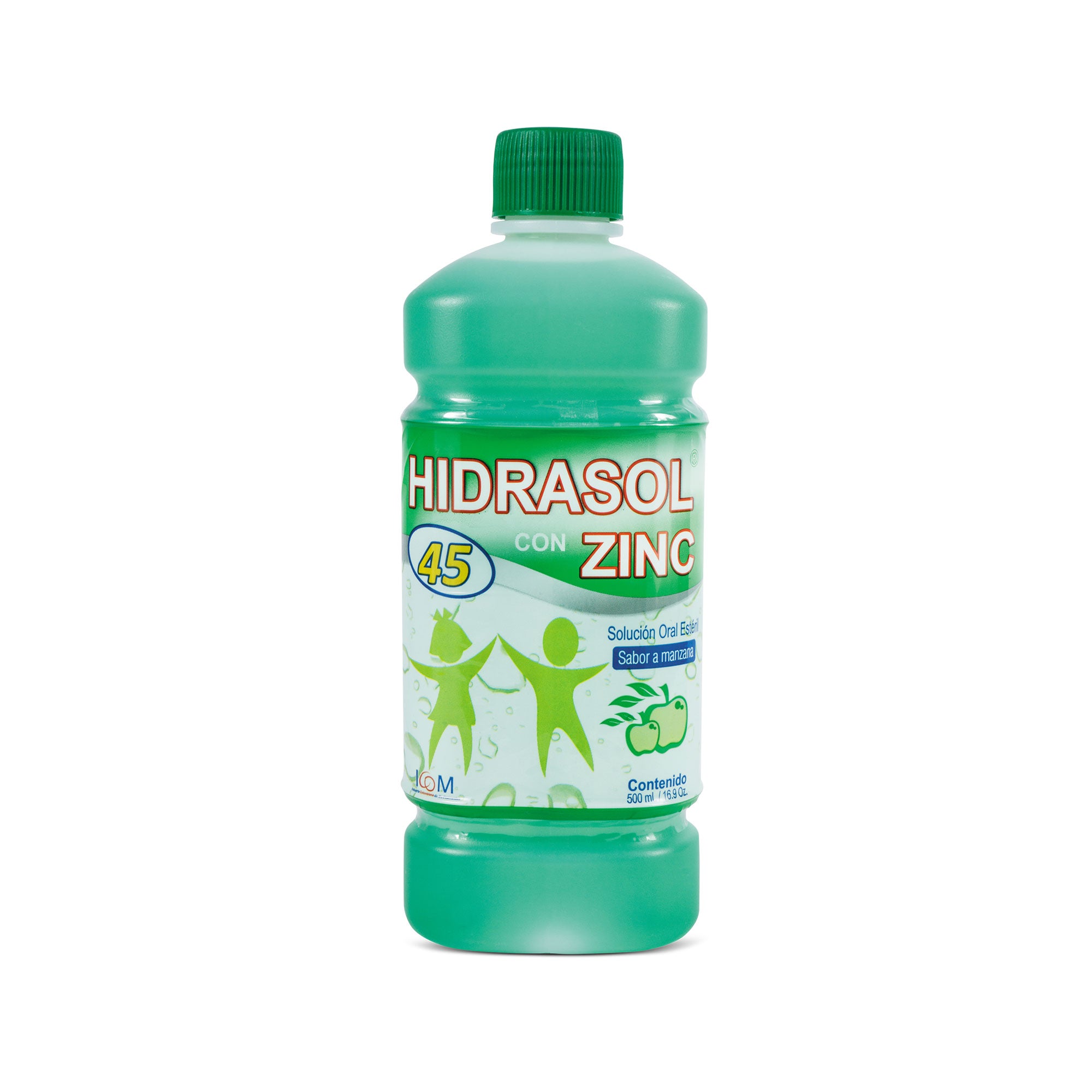 Hidrasol 45 Suero con Zinc 500 mL manzana