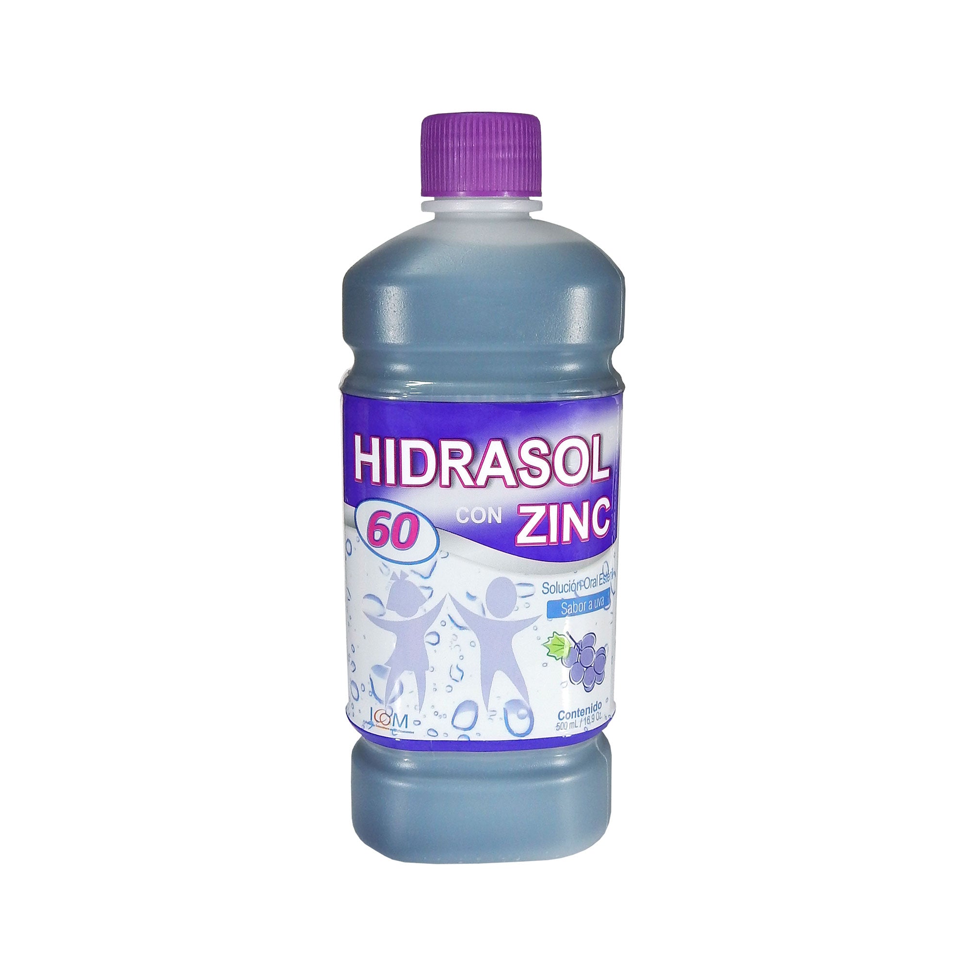 Hidrasol 60 Suero con Zinc 500 mL uva