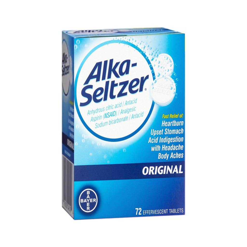 Alka-Seltzer Original 72 Tabletas Efervescentes – Droguería Farma Economía