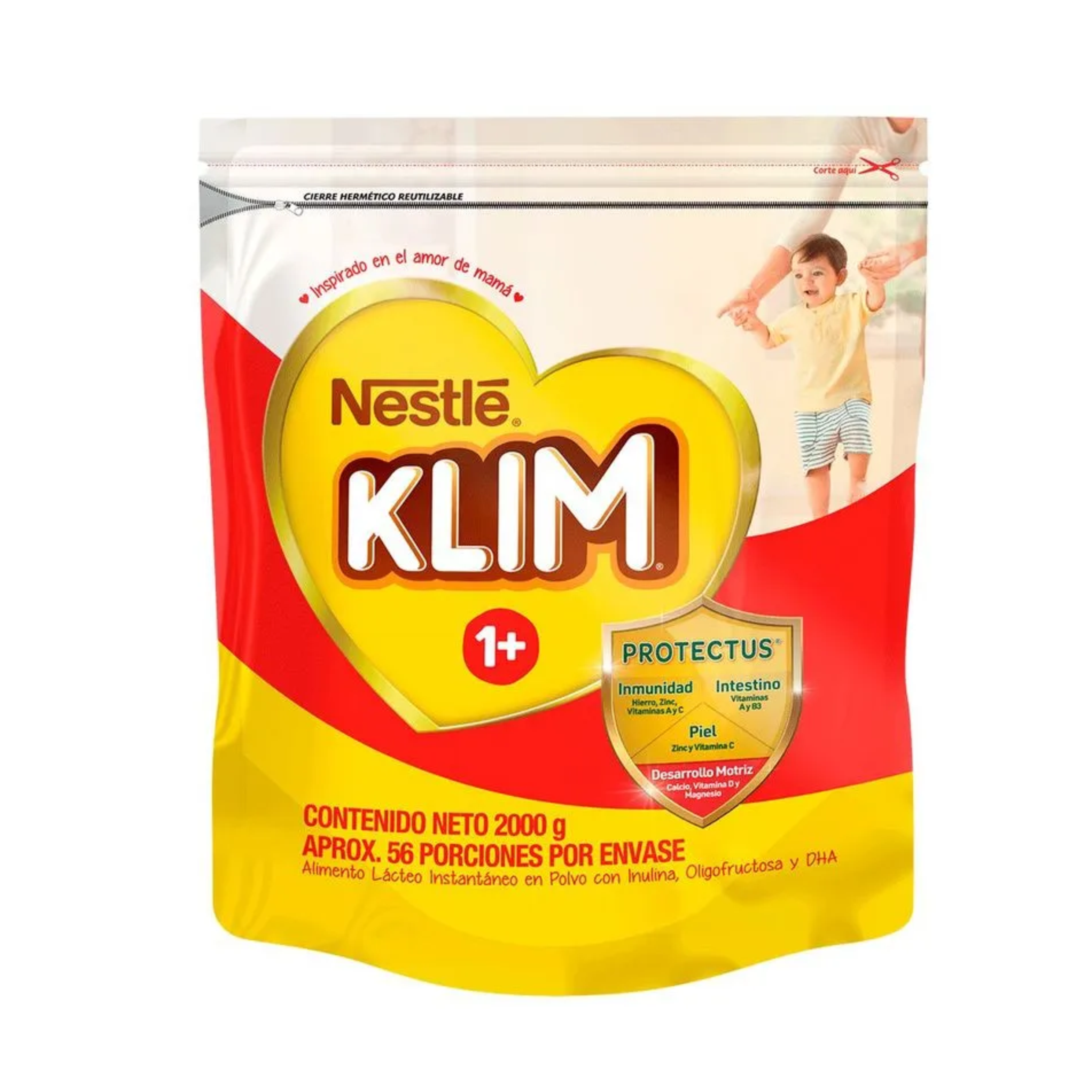 Leche Klim 1+ en Polvo Forti Protect en Bolsa 2000g