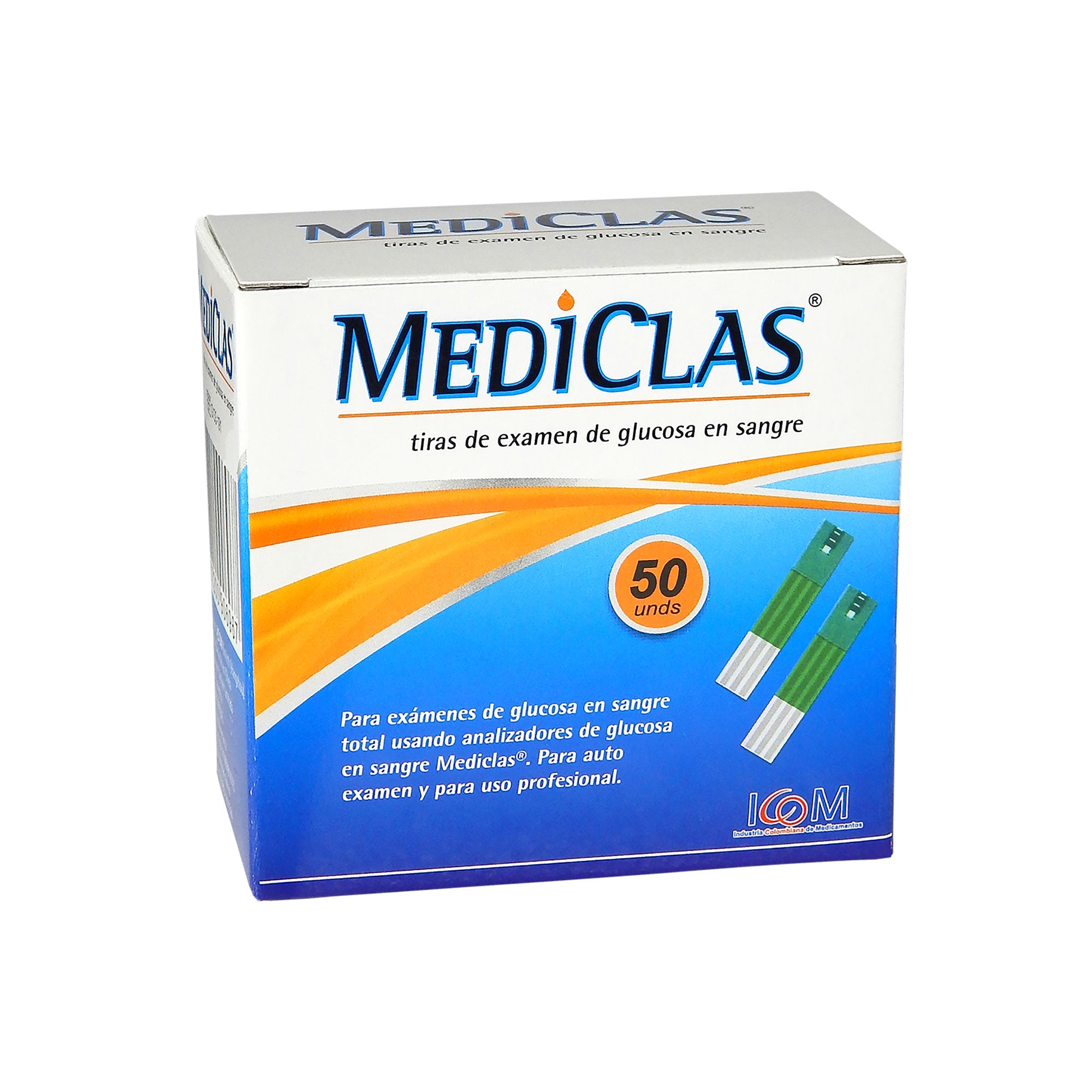 MEDICLAS Tiras de Glucometría x 50 Unidades