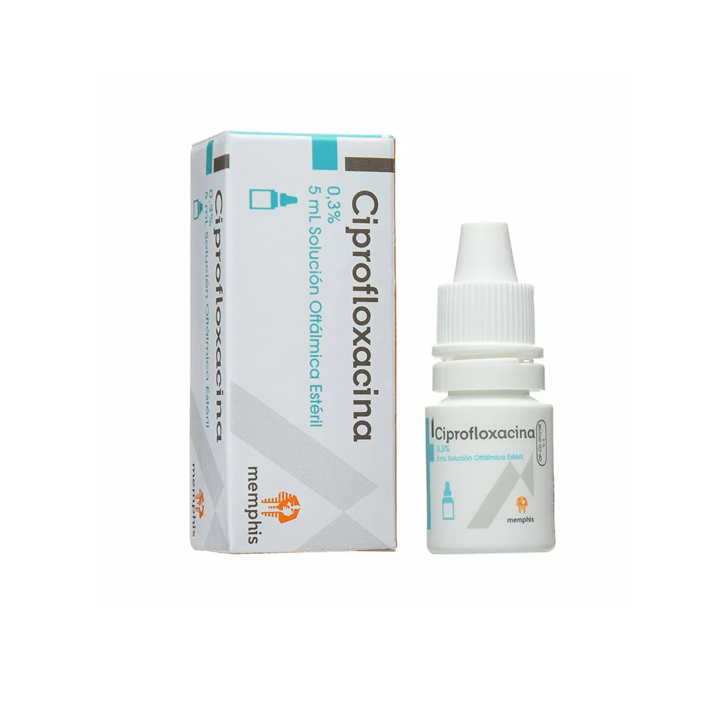 Ciprofloxacina 0,3% Solución oftálmica estéril 5 mL