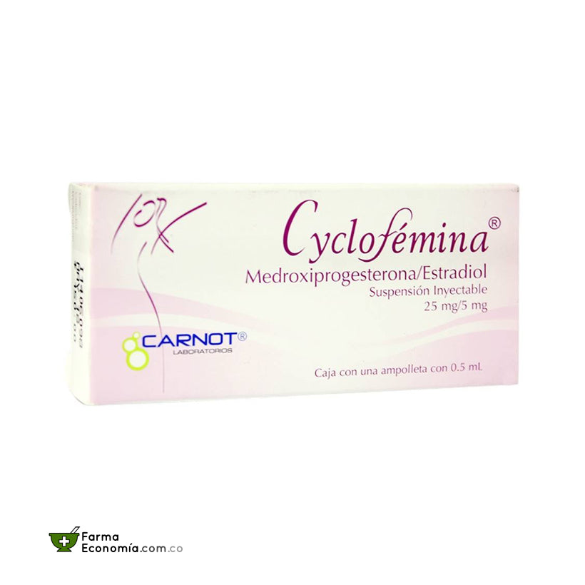 Cyclofémina Inyectable 0.5 mL Carnot Farma Economía Droguería Cali