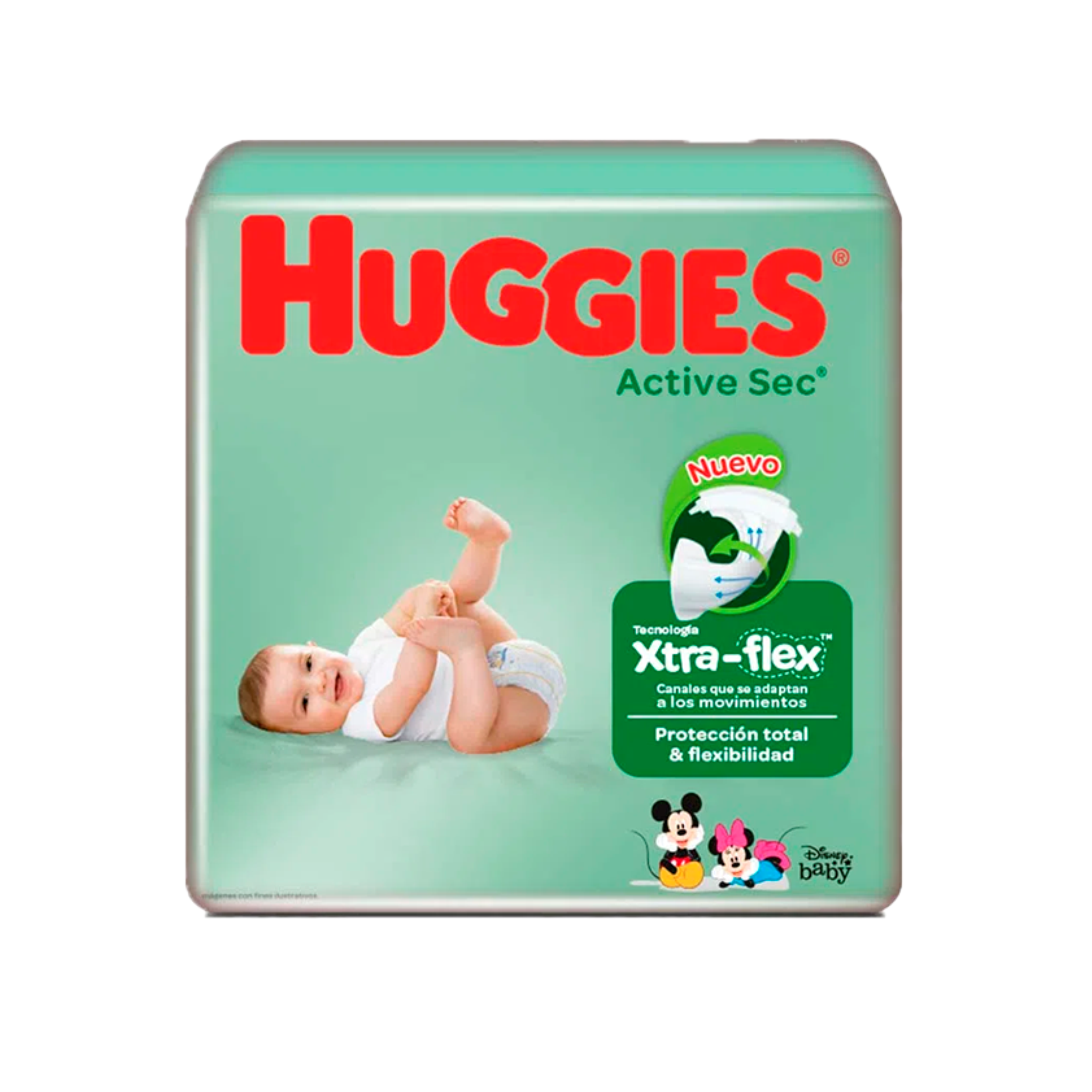 Pañales Huggies Etapa 2 (M) Active Sec x 50 Unidades