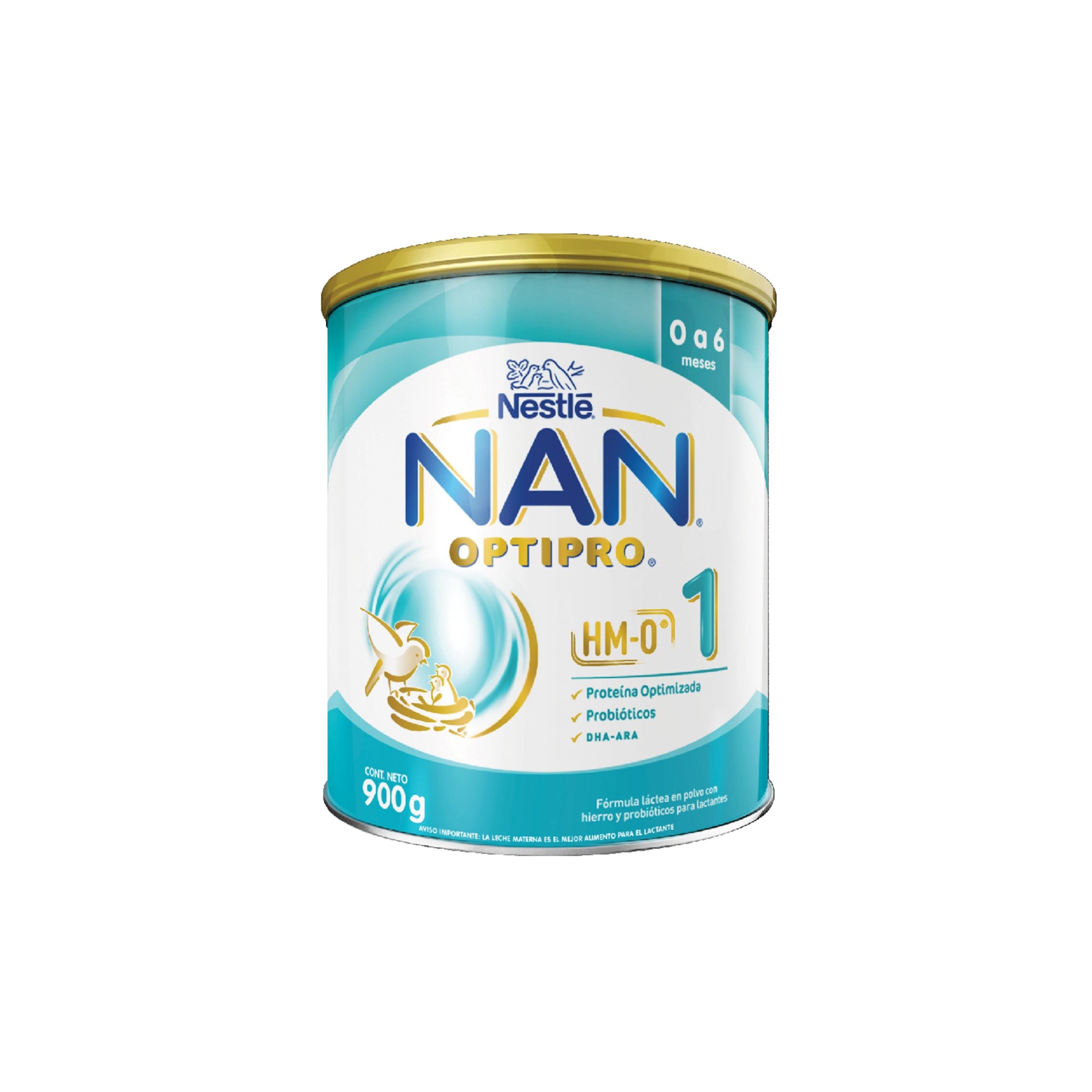 Leche Nan optipro 1 de 0 a 6 meses 900g
