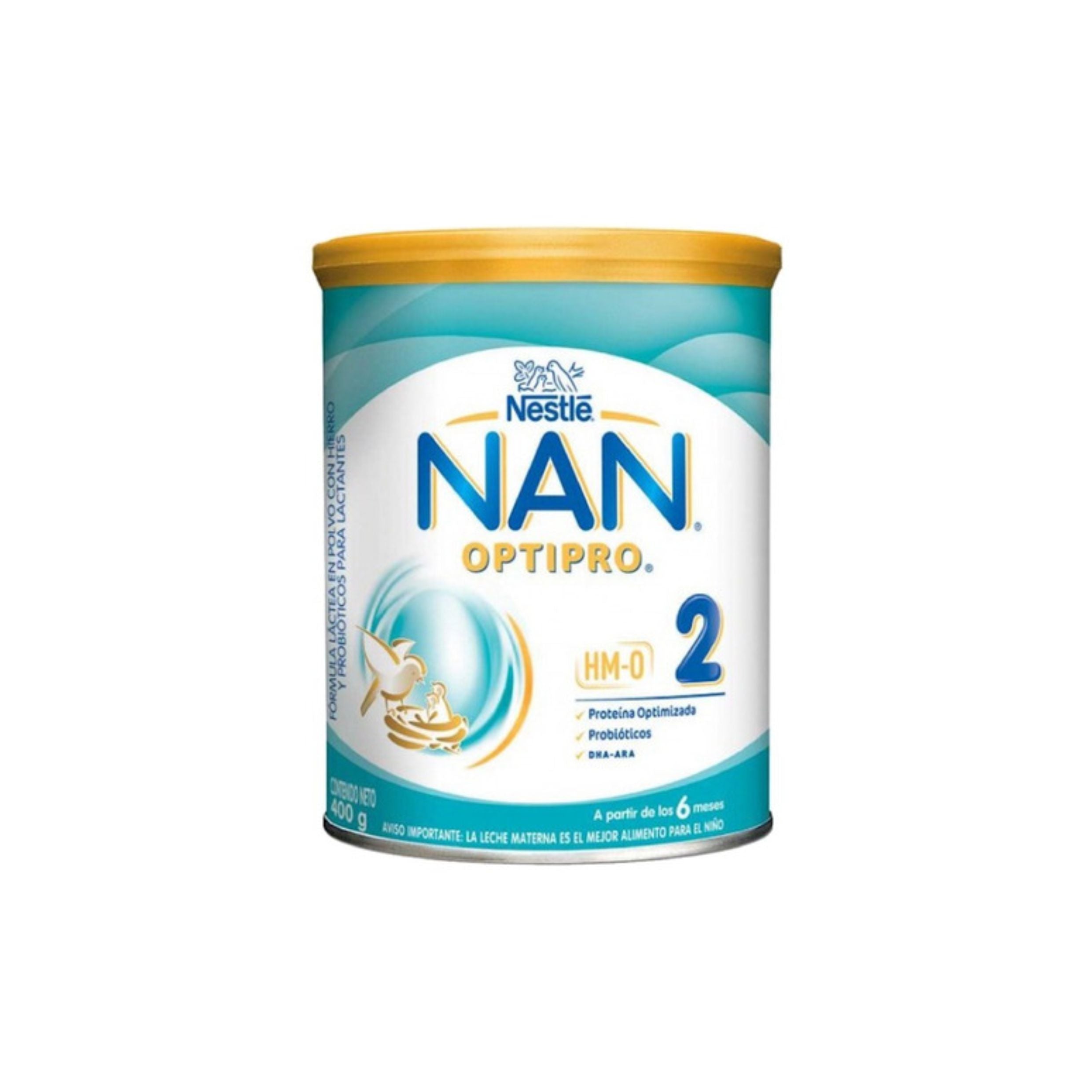 Leche Nan optipro 2 / niños de + 6 meses 400 g