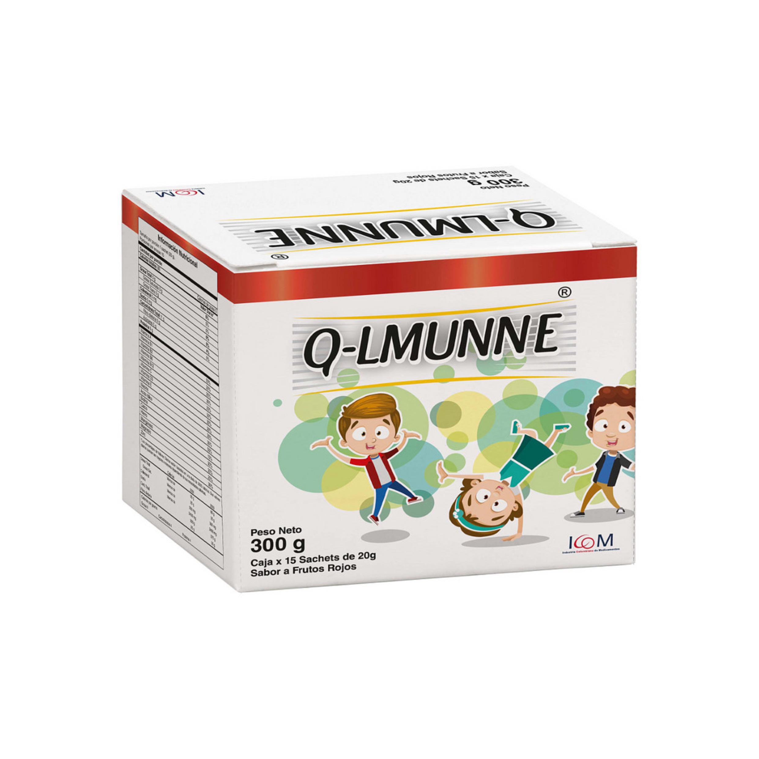 Q-Lmunne 300g Caja x 15 Sachets de 20g / Frutos Rojos / Niños