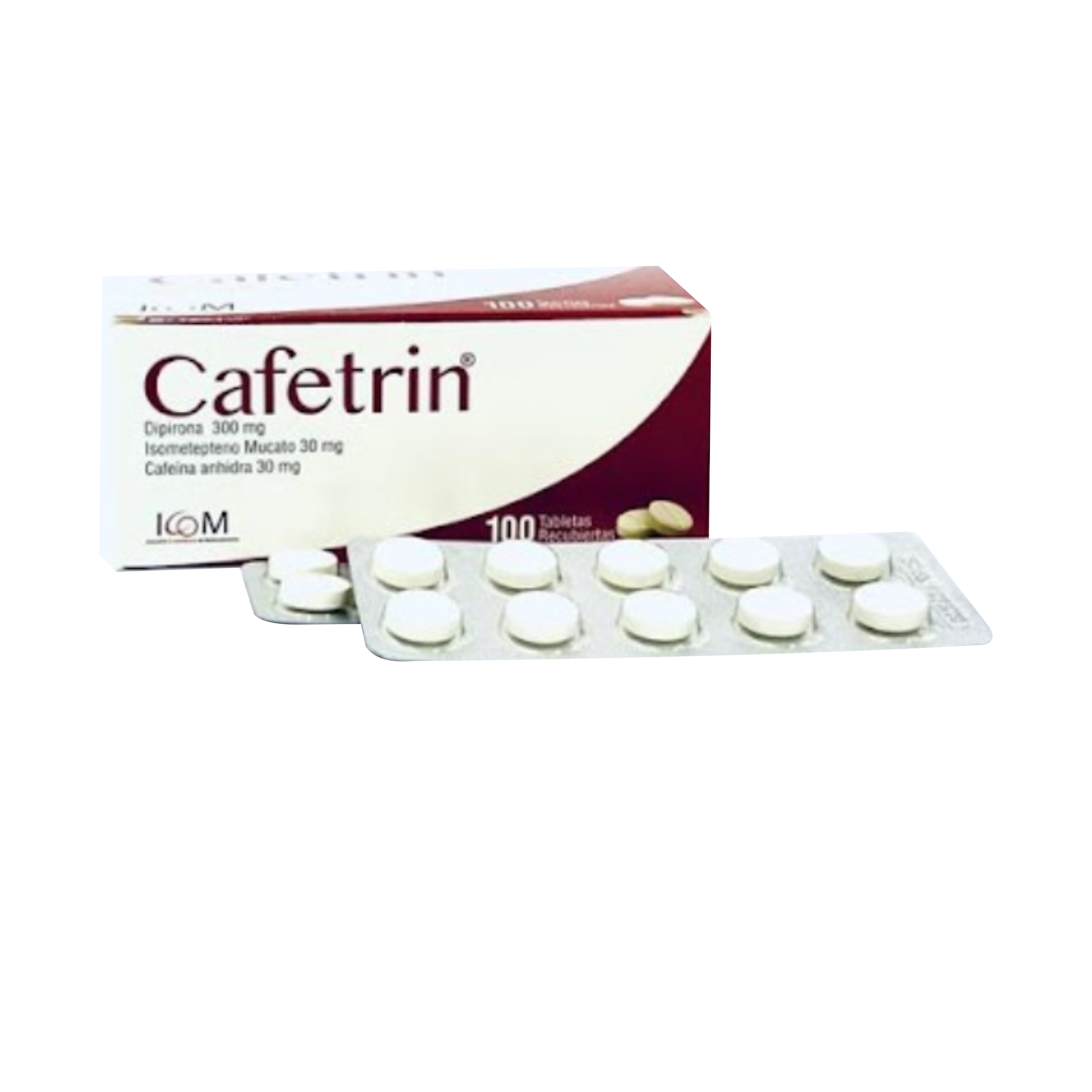 Cafetrin 20 Tabletas Recubiertas (2 sobres sueltos x 10 Tabletas)