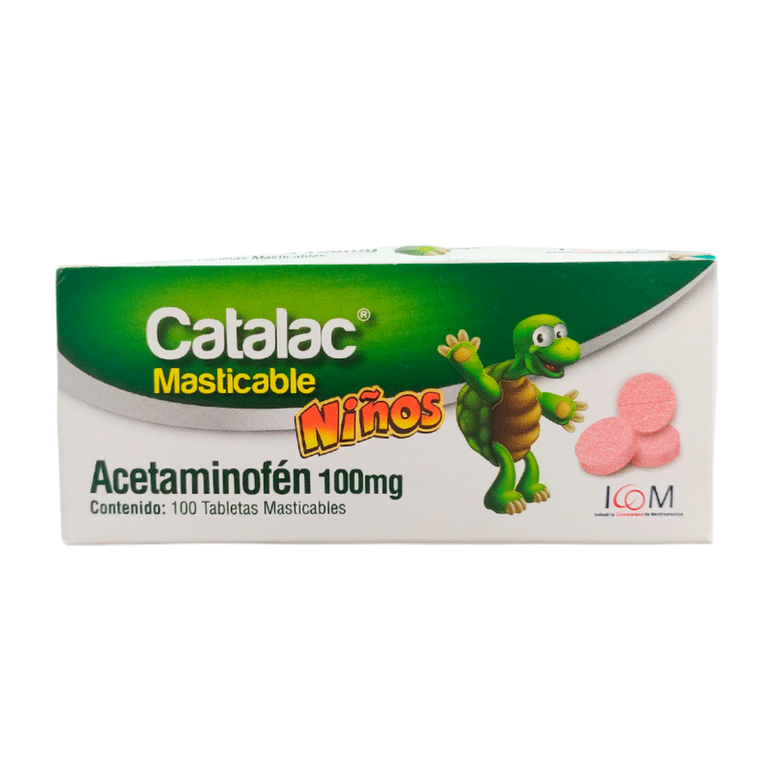 Catalac 100 mg x 100 Tabletas Masticables para Niños