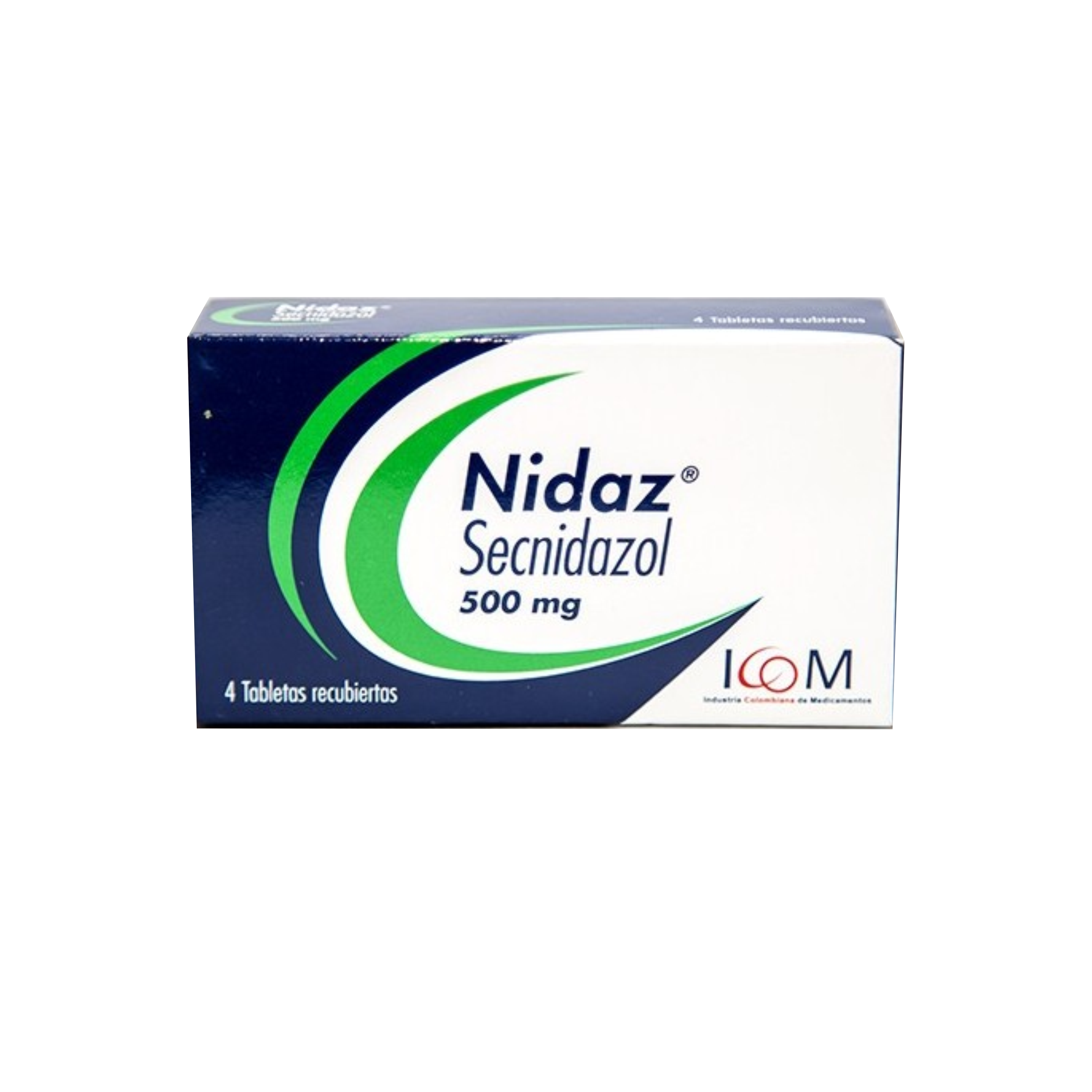 Nidaz 500 mg Caja x 4 Tabletas Recubiertas