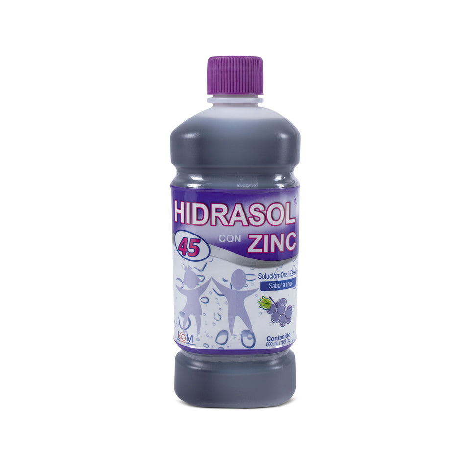 Hidrasol 45 Suero con Zinc 500 mL uva