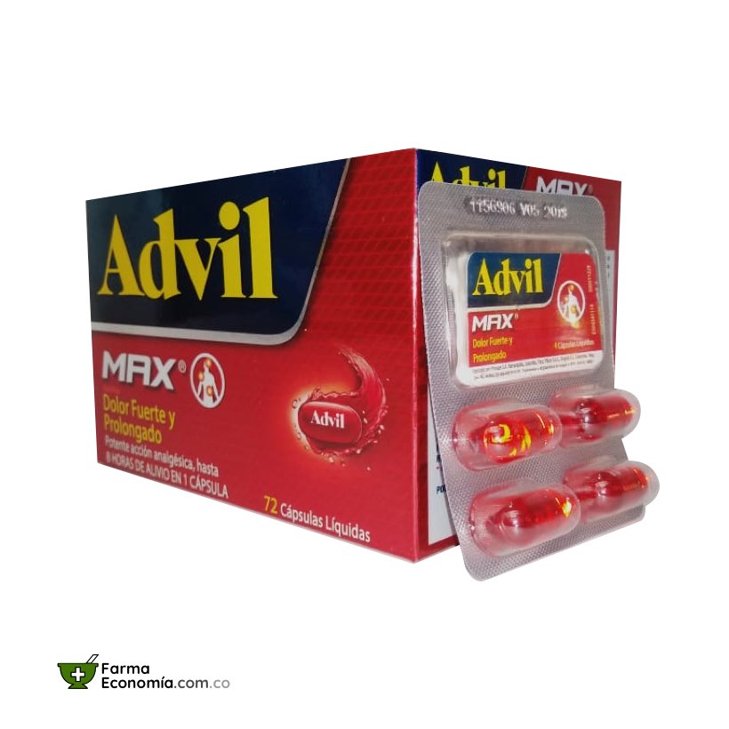 Advil Max 72 Cápsulas Líquidas