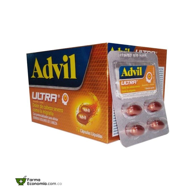 Advil Ultra 72 Cápsulas Líquidas