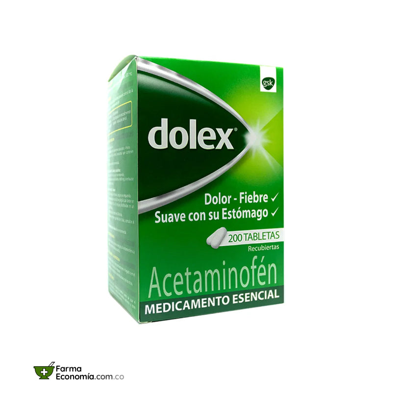 Dolex 500 mg caja x 200 Tabletas