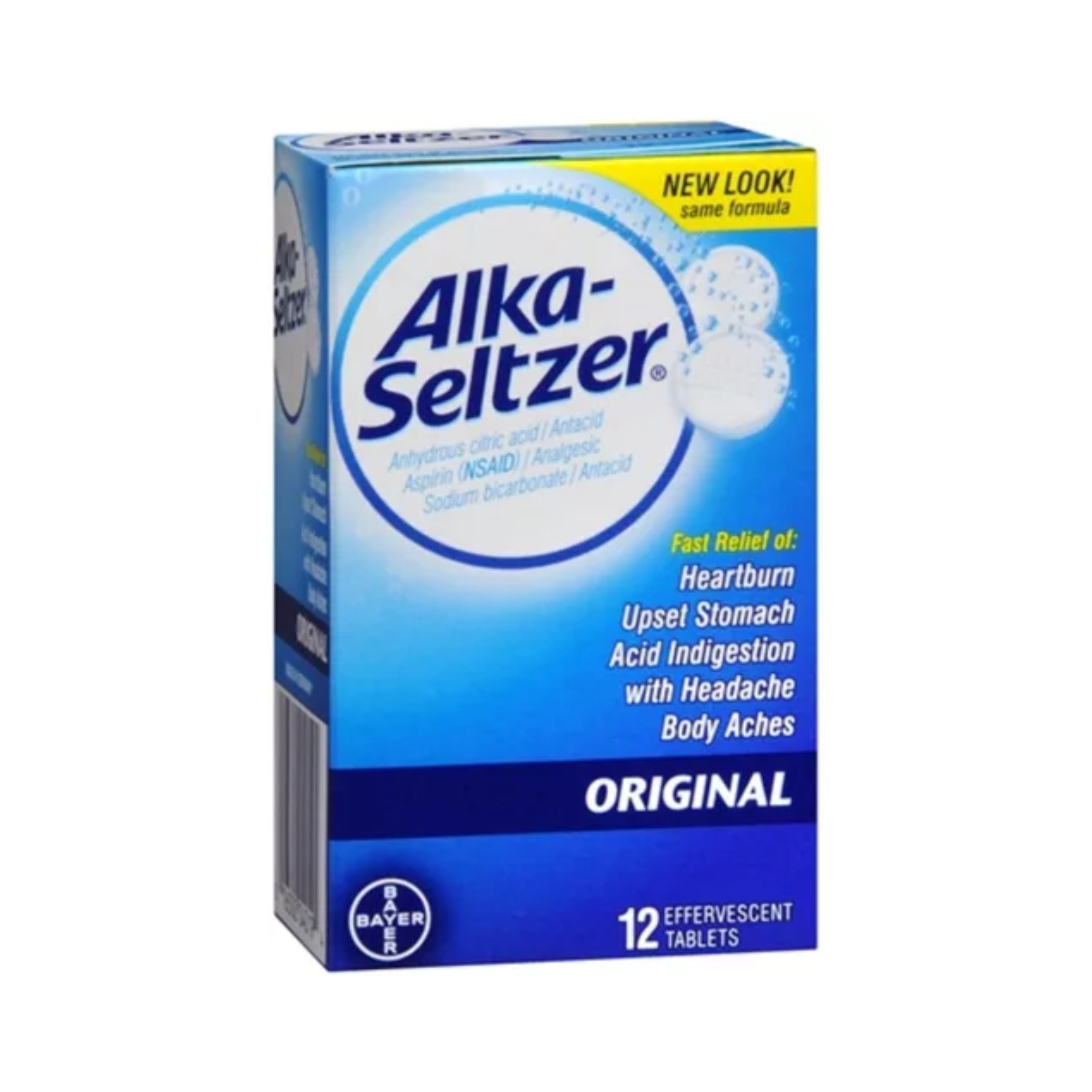 Alka-Seltzer Original 12 Tabletas Efervescentes