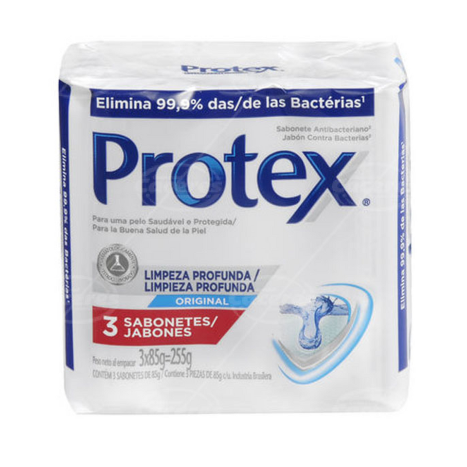 Jabón Protex 125g x 3 Unidades Limpieza profunda