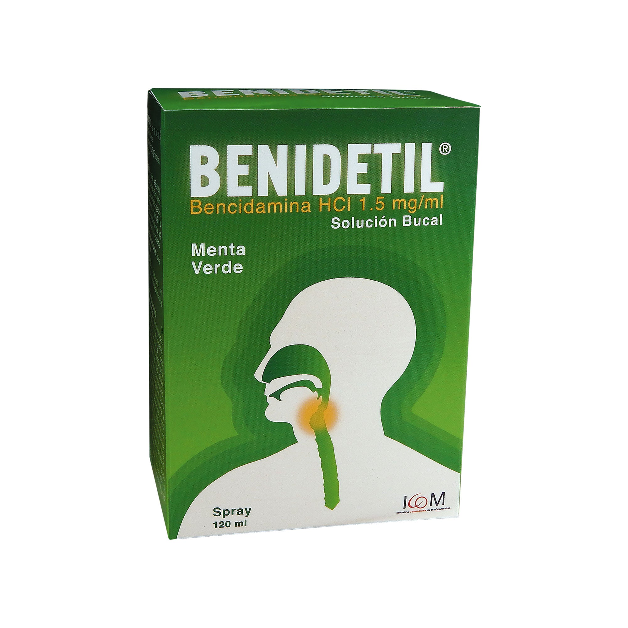 Benidetil Spray Solución Bucal 120 mL. sabor Menta