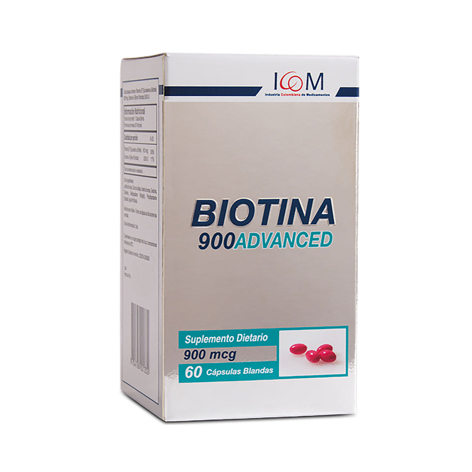 Biotina 900 Advanced 60 Cápsulas Blandas
