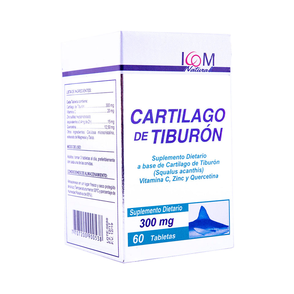 Cartílago de Tiburón 300 mg x 60 Tabletas