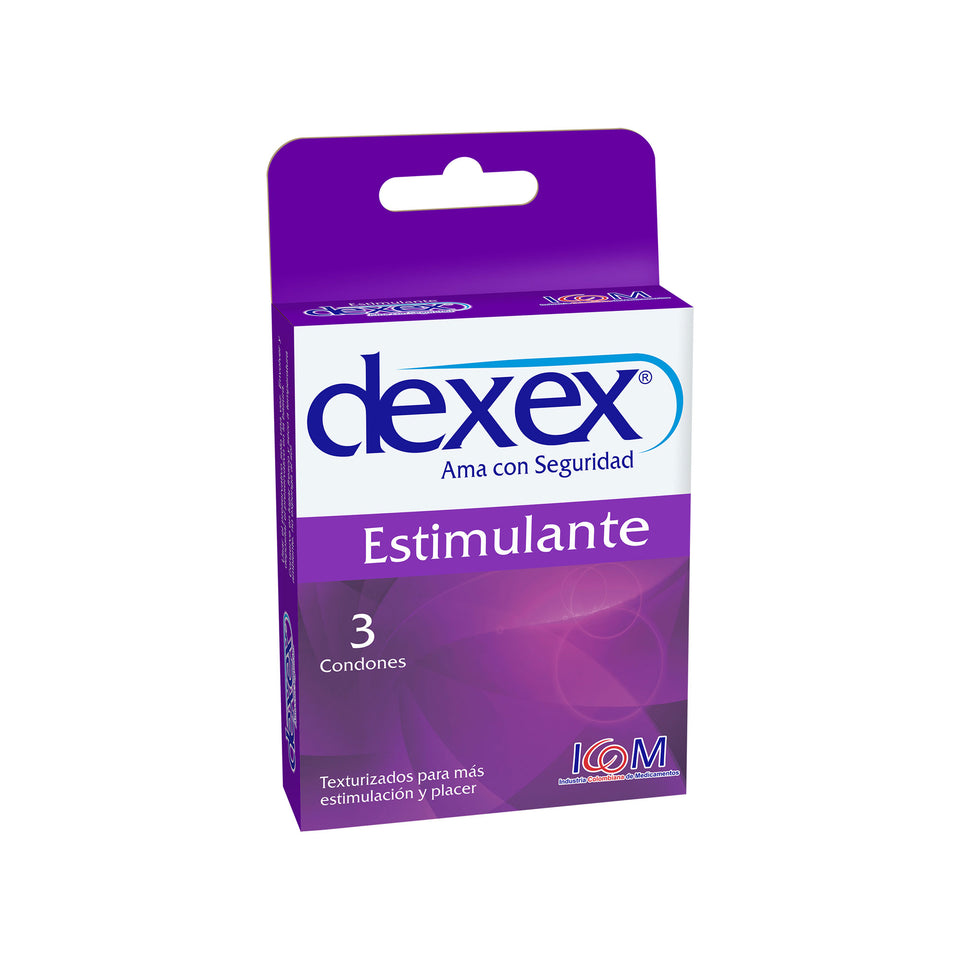 Preservativos Dexex Estimulante x 3 Unidades