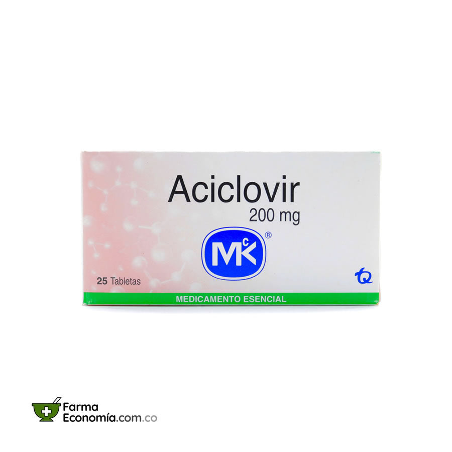 Aciclovir 200 mg x 25 Tabletas