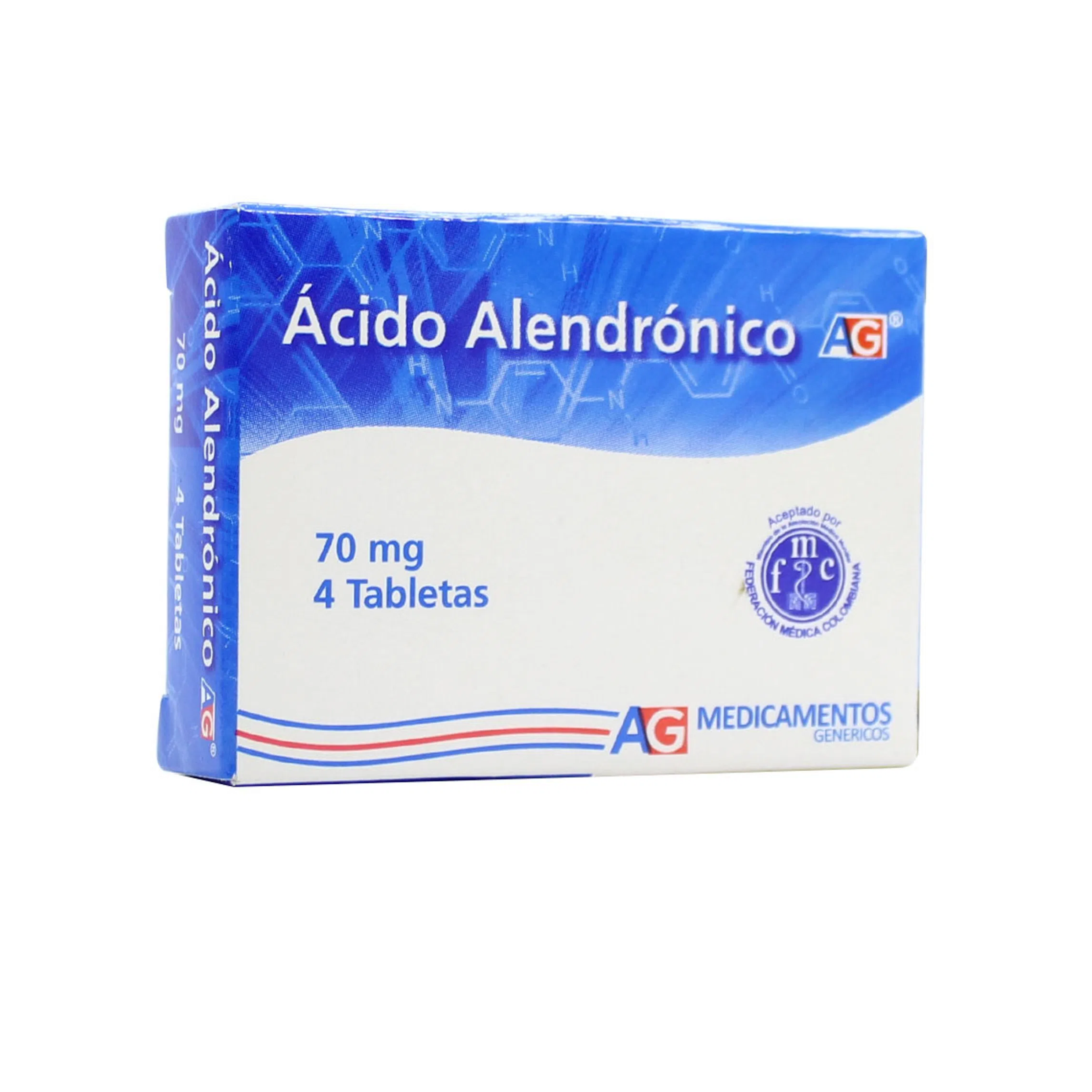 Ácido Alendrónico Caja x 4 Tabletas