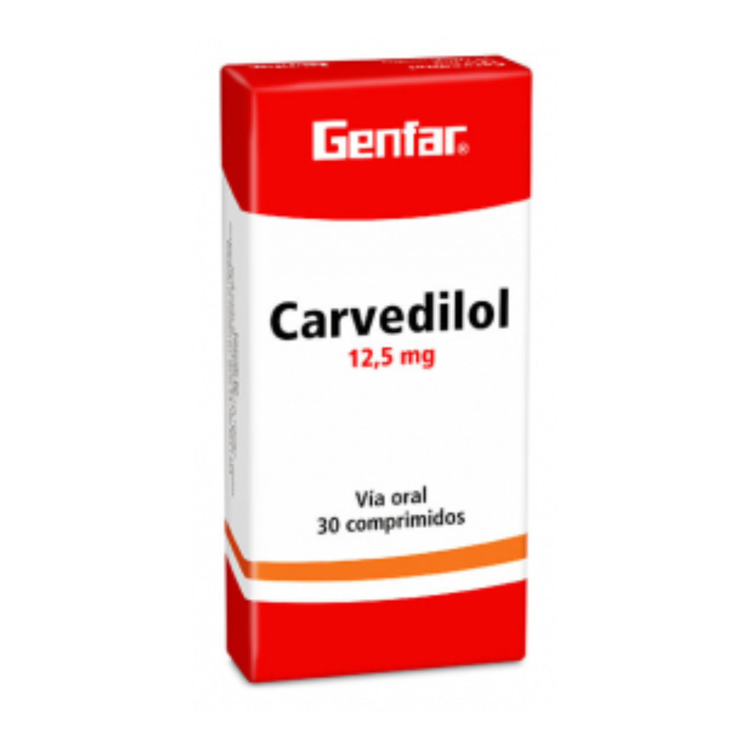 Carvedilol 12,5 mg Caja x 30 comprimidos