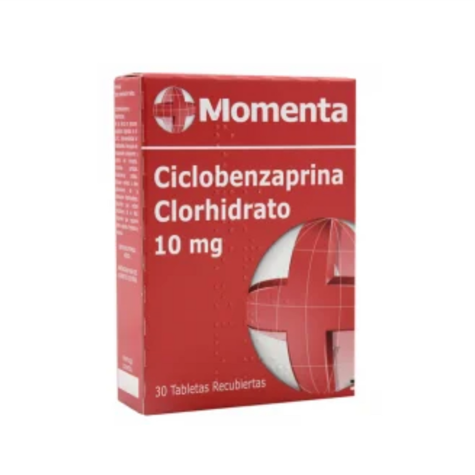 Ciclobenzaprina Clorhidrato 10 mg Caja x 30 Tabletas Recubiertas