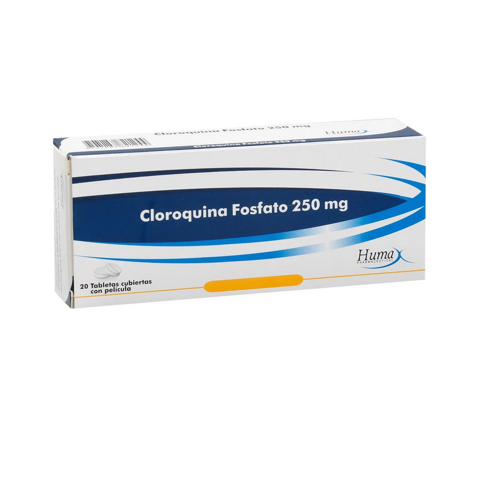 Cloroquina Fosfato 250 mg Caja x 20 Tabletas