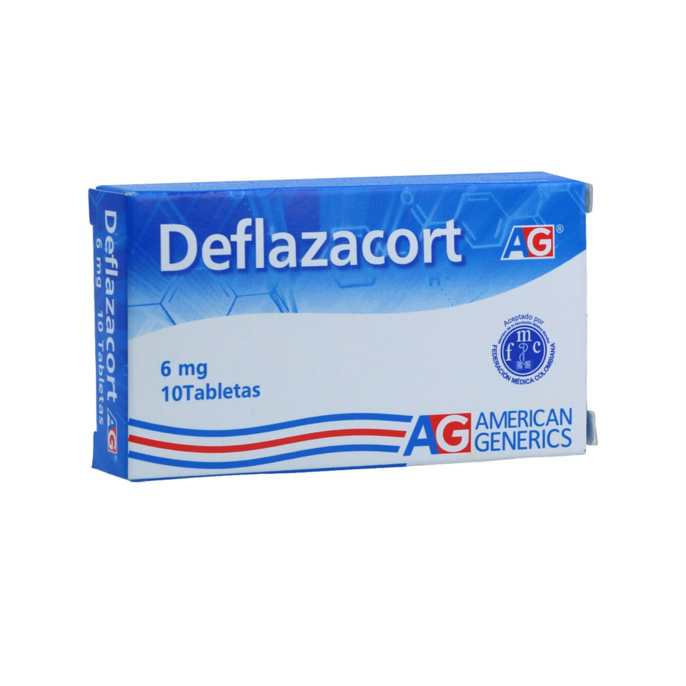 Deflazacort 6 mg Caja x 10 Comprimidos