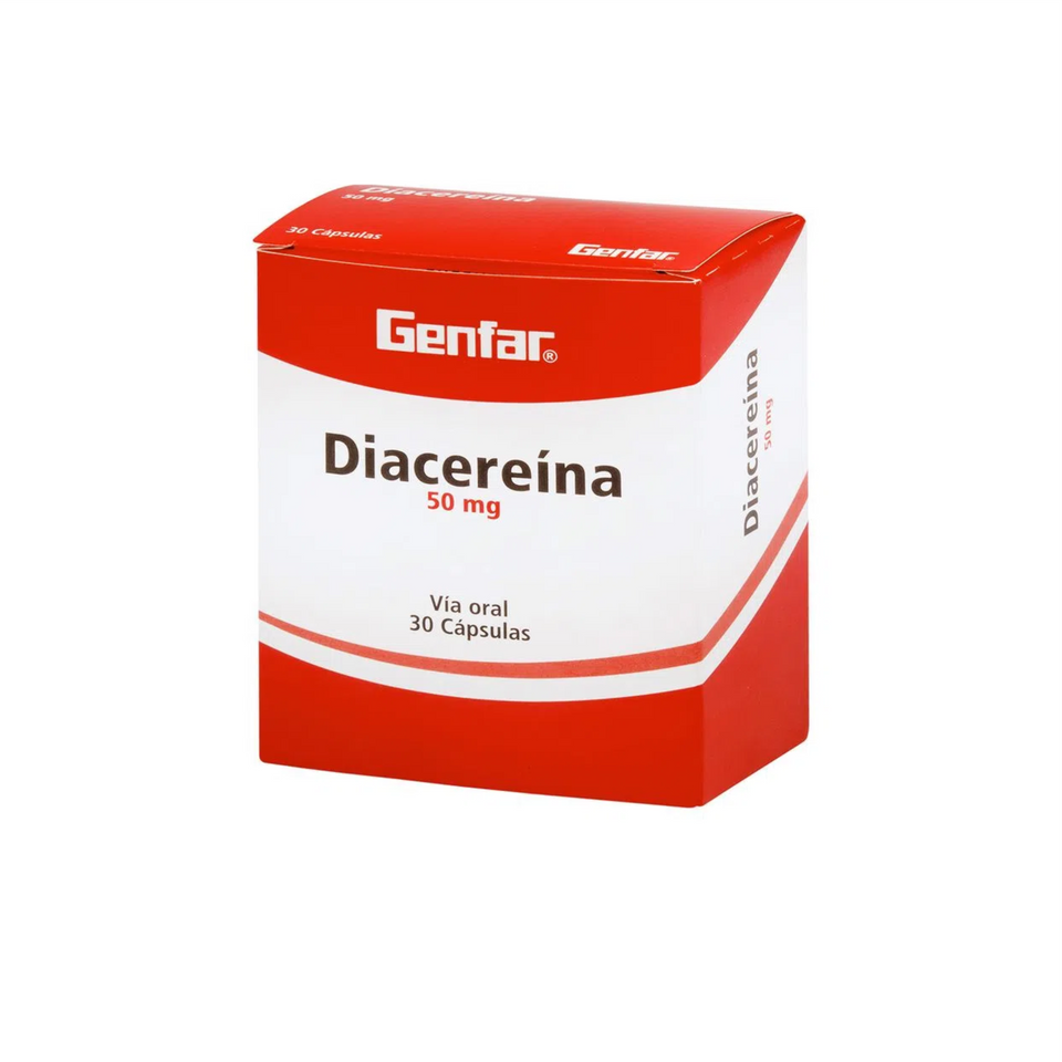 Diacereína 50 mg Caja x 30 Cápsulas