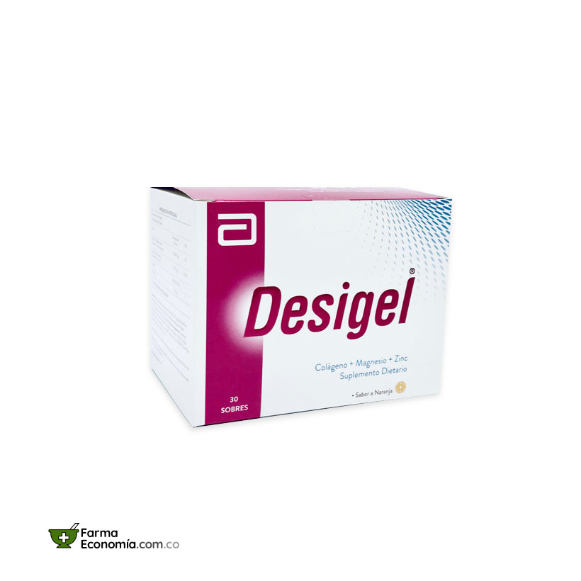 Desigel (Colágeno + Magnesio) Sabor a Naranja x 30 Sobres