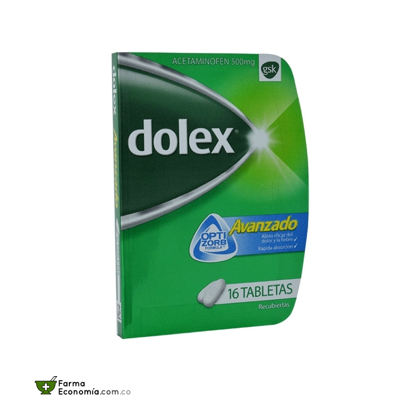 Dolex Avanzado 16 Tabletas GlaxoSmithKline Farma Economía Droguería Cali