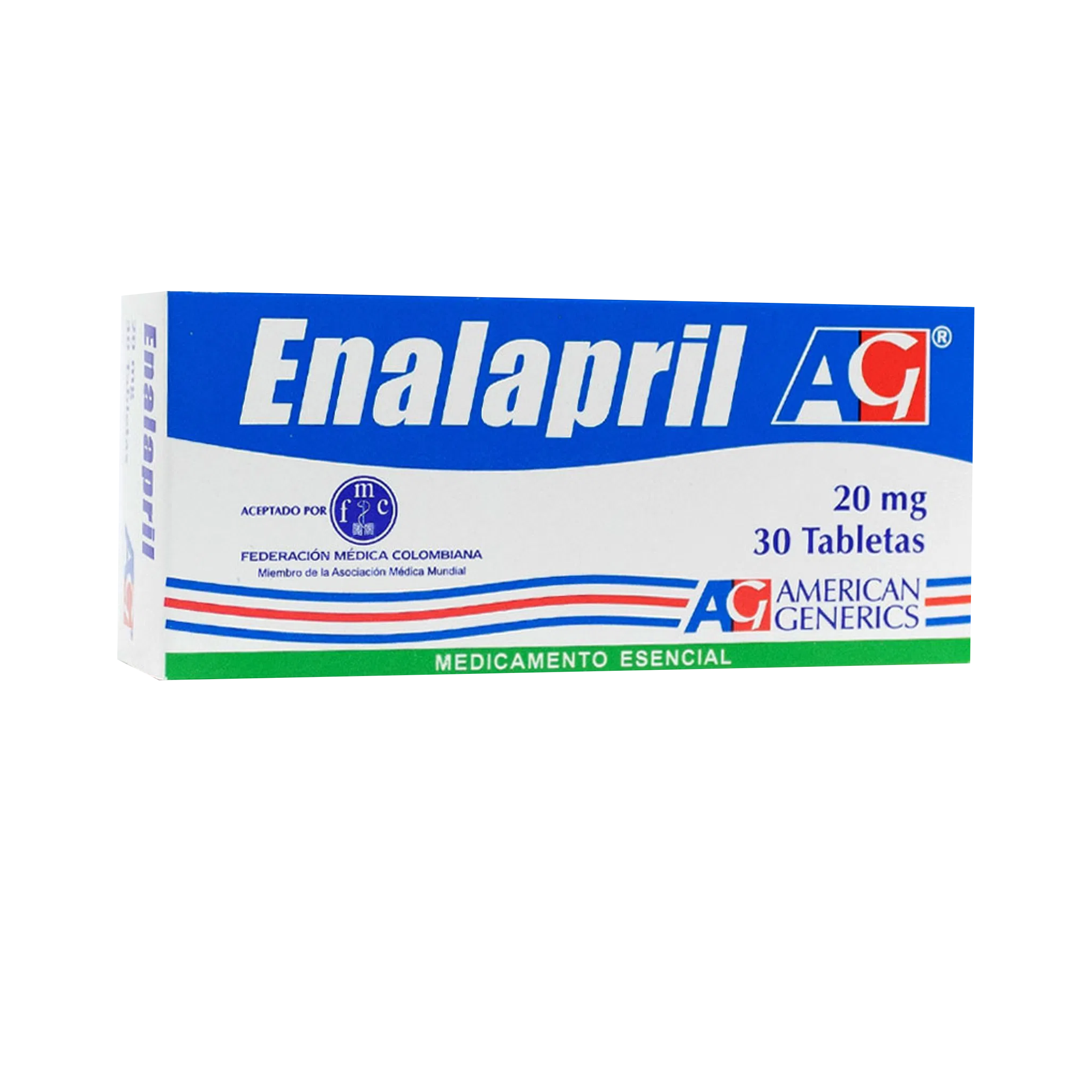 Enalapril 20 mg x 30 Tabletas
