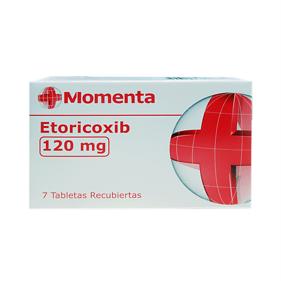 Etoricoxib 120 mg x 7 Tabletas Recubiertas