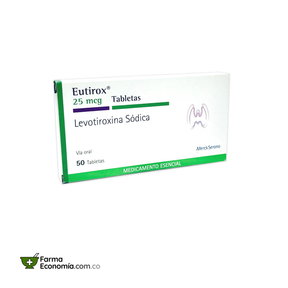 Eutirox 25 mg x 50 Tabletas