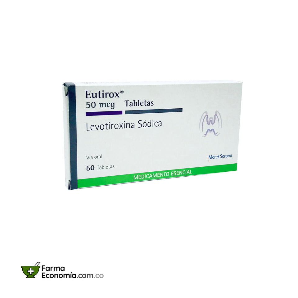 Eutirox 50 mcg x 50 Tabletas
