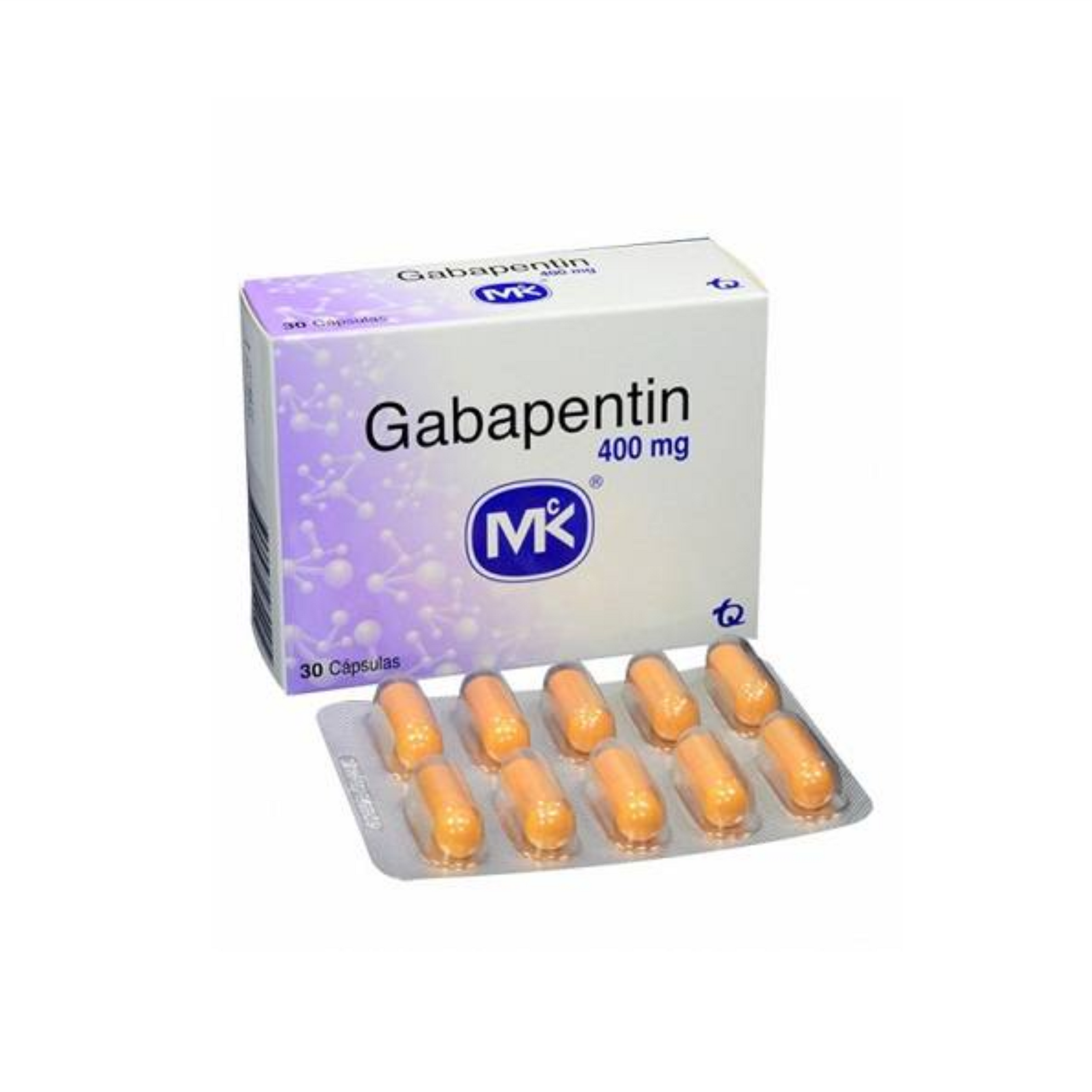Gabapentin 400 mg Caja x 30 cápsulas Droguería Farma Economía
