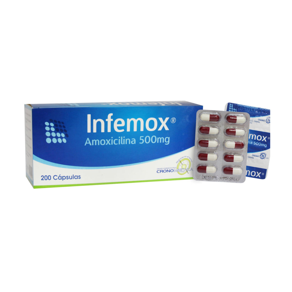 Infemox 500 mg. Caja x 200 Cápsulas