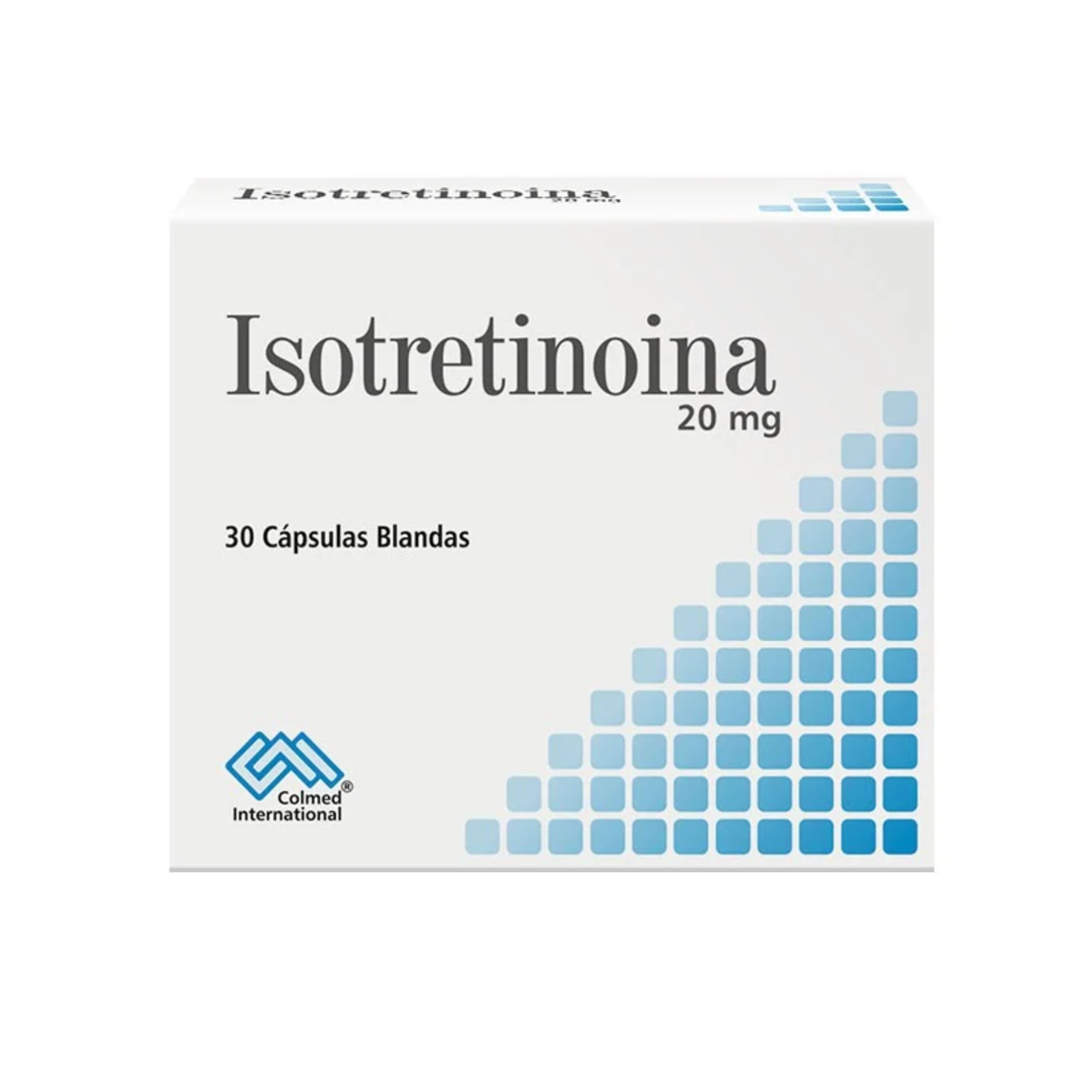 Isotretinoina 20 mg Caja x 30 Cápsulas blandas