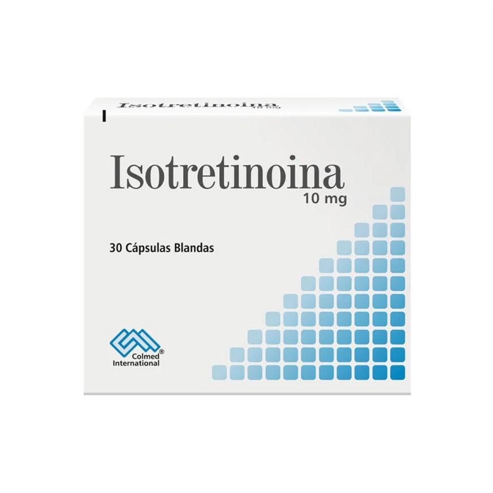 Isotretinoina 10 mg Caja x 30 Cápsulas blandas