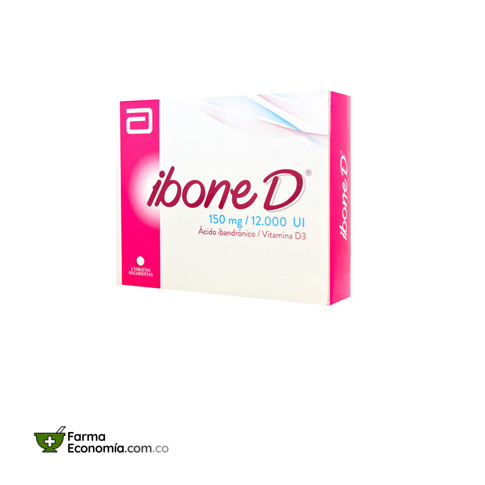 Ibone D 150 mg / 12.000 U.I. x 3 Tabletas