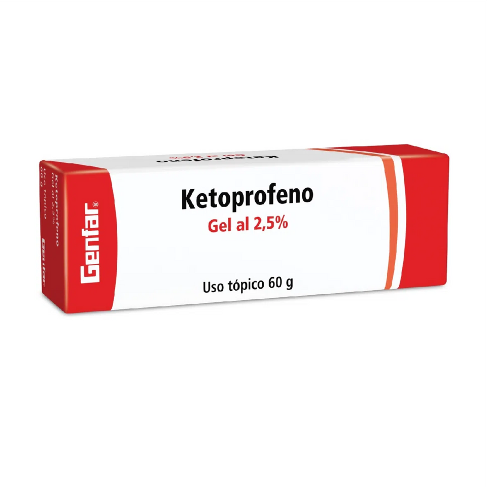 Ketoprofeno gel al 2,5% uso tópico 60g