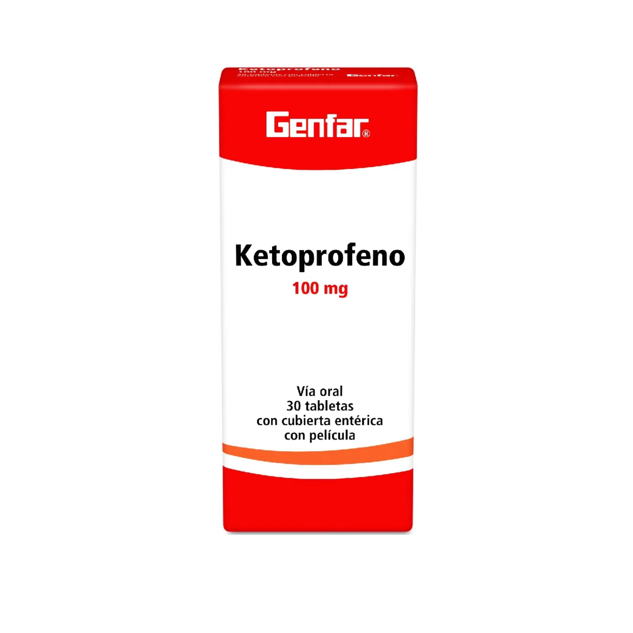 Ketoprofeno 100 mg Caja x 30 Tabletas Recubiertas