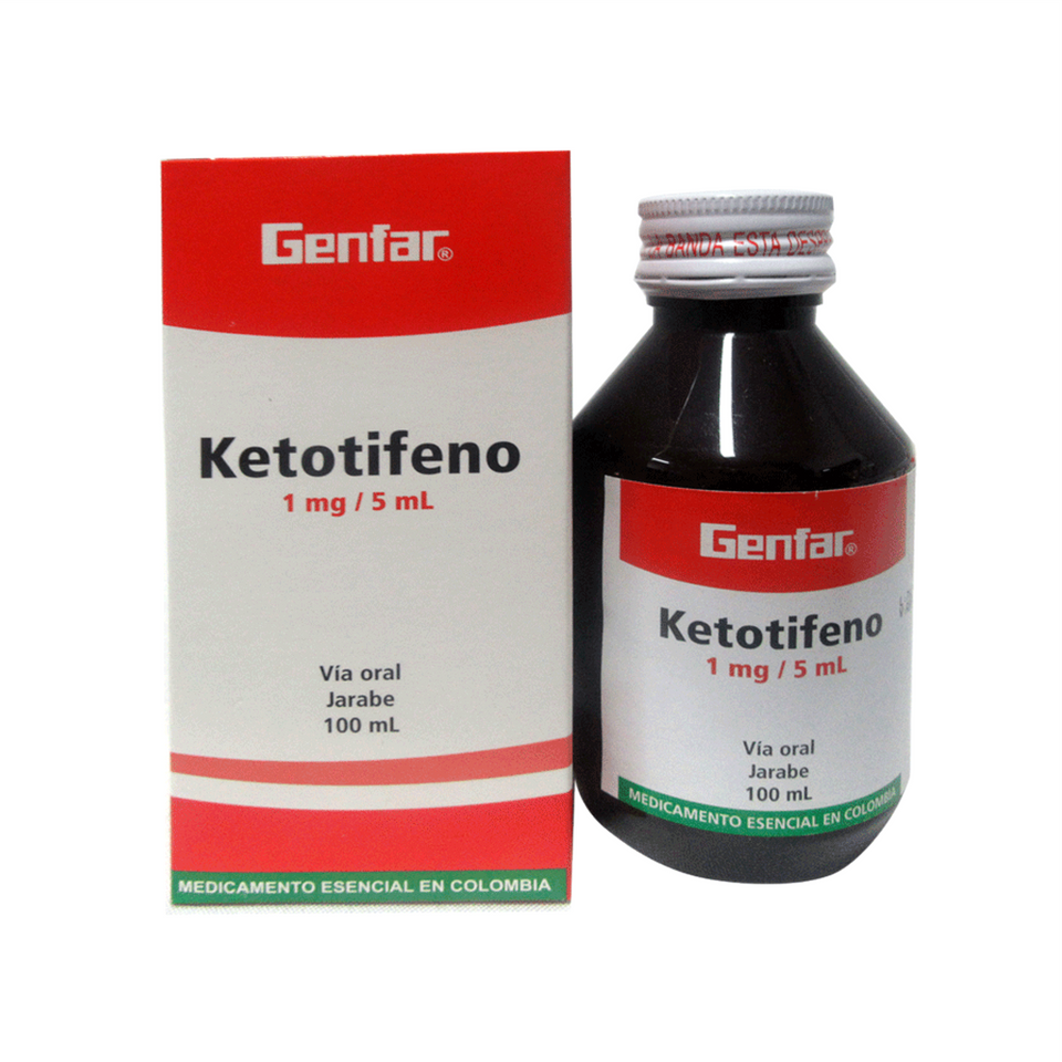 Ketotifeno 1 mg / 5 mL Jarabe 100 mL