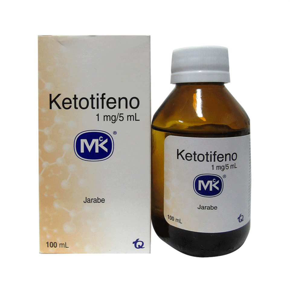 Ketotifeno 1 mg / 5 mL Jarabe 100 mL