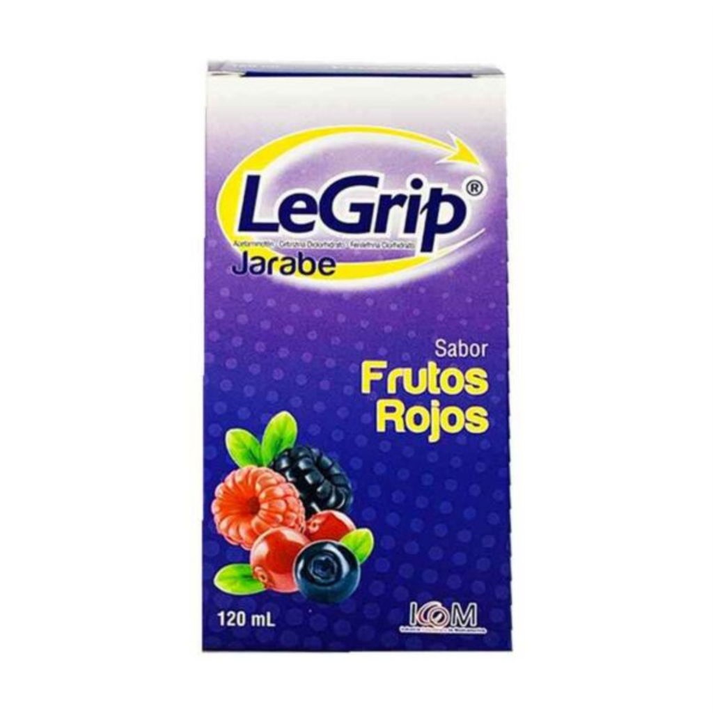 Legrit LeGrip Jarabe 120 mL Sabor Frutos Rojos – Droguería Farma Economía