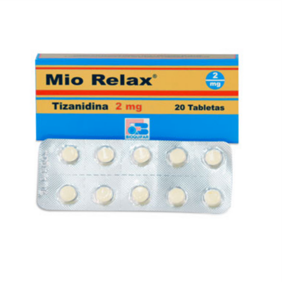 Mio Relax 2 mg Caja x 20 Tabletas