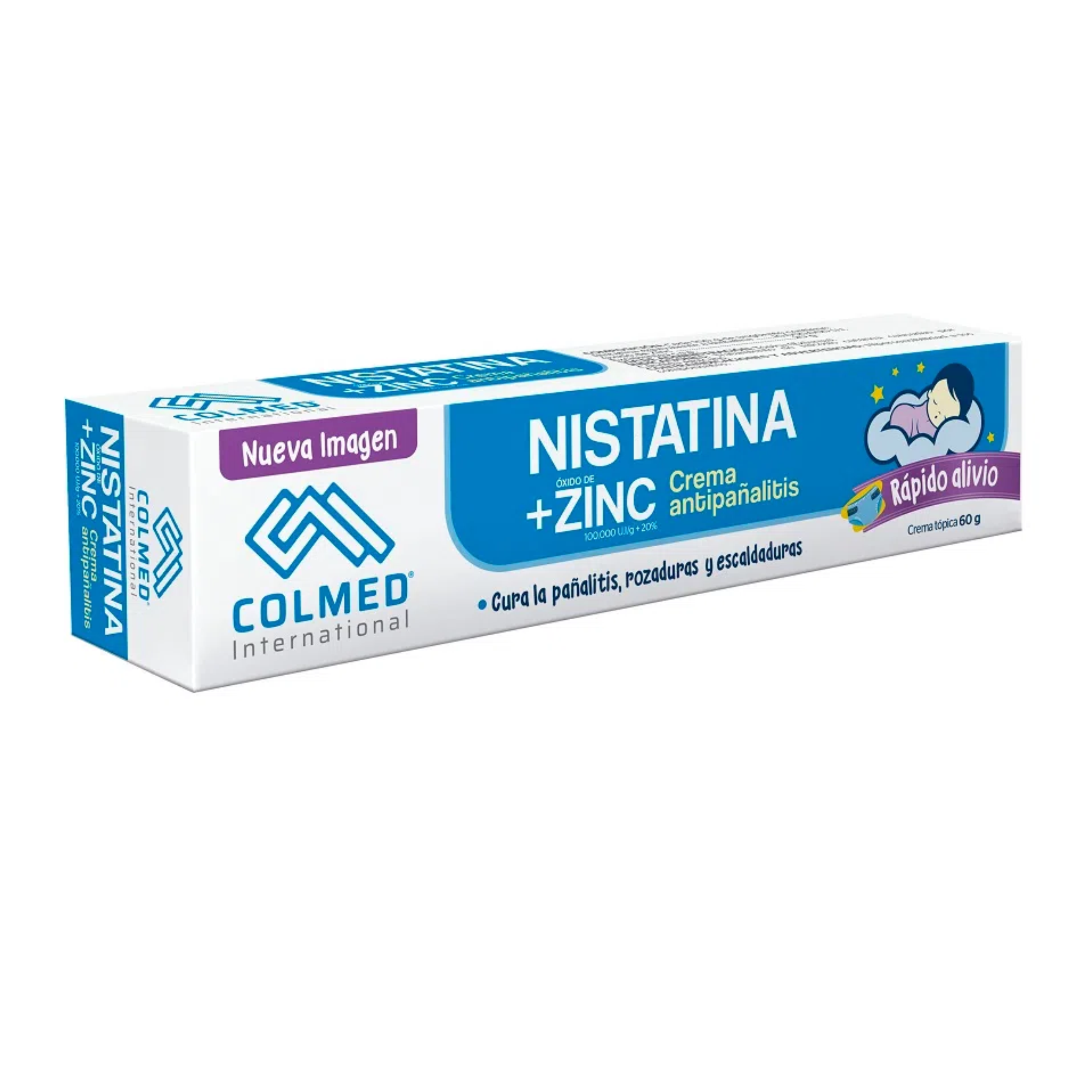 Nistatina + Zinc crema Tubo de 60g